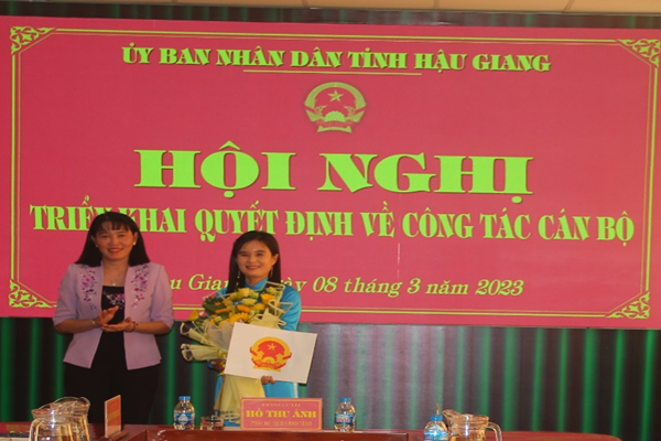 Sở Y tế tỉnh Hậu Giang có tân Phó Giám đốc